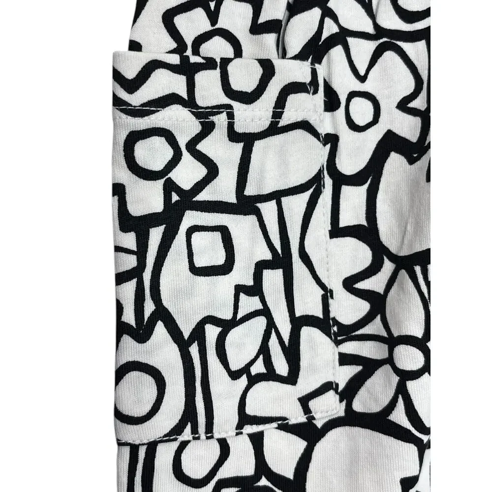 Hanna Andersson NWT Sleeveless Playdress with Pockets Size 3. White / Ecru Black